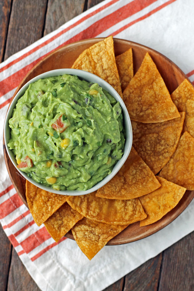 Hand-Mashed Guac & Chips